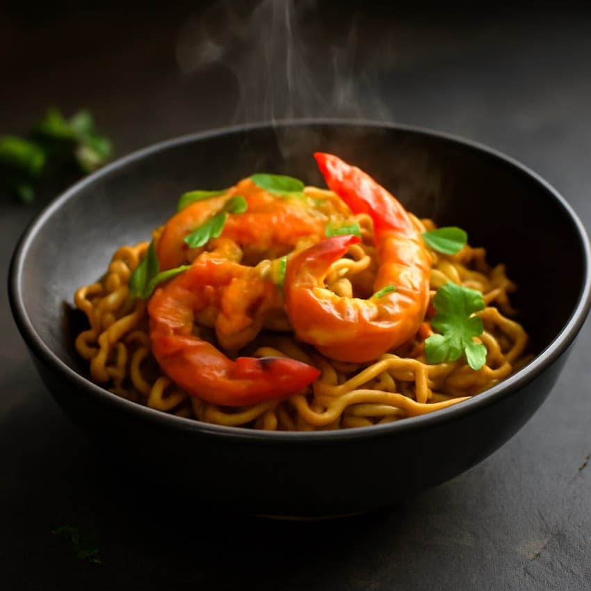 Chinese bami met garnalen