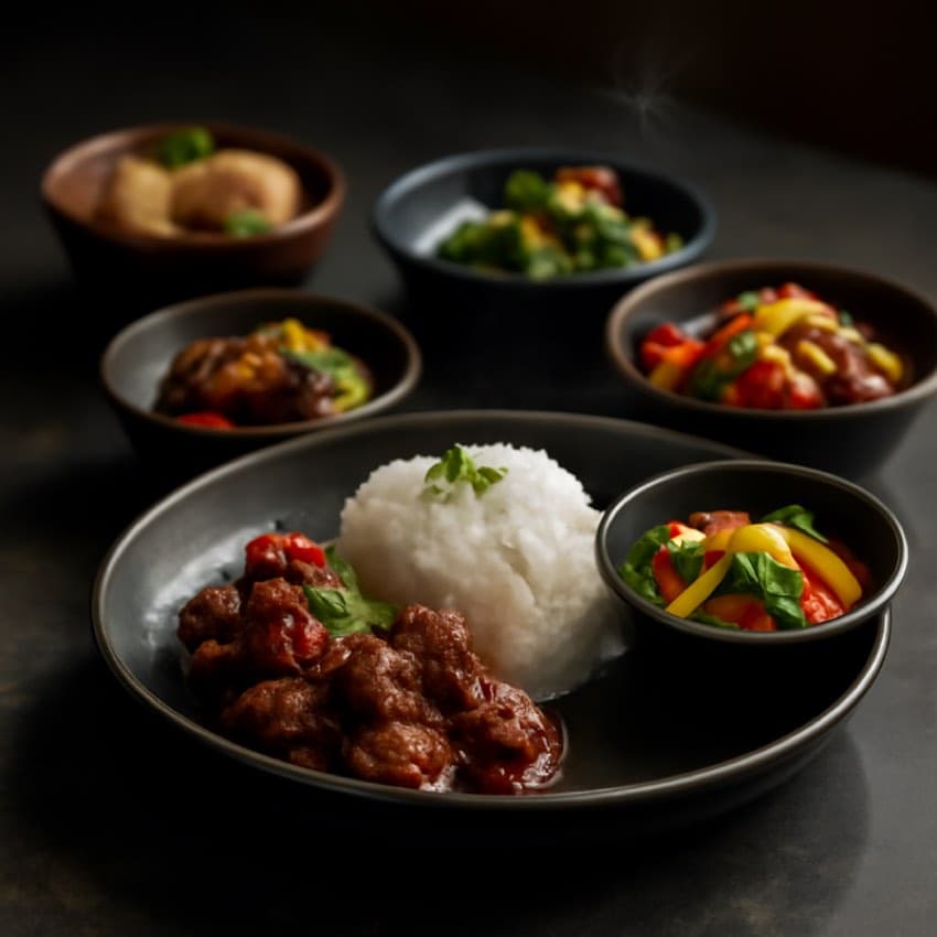 Indische rijsttafel (4 personen)