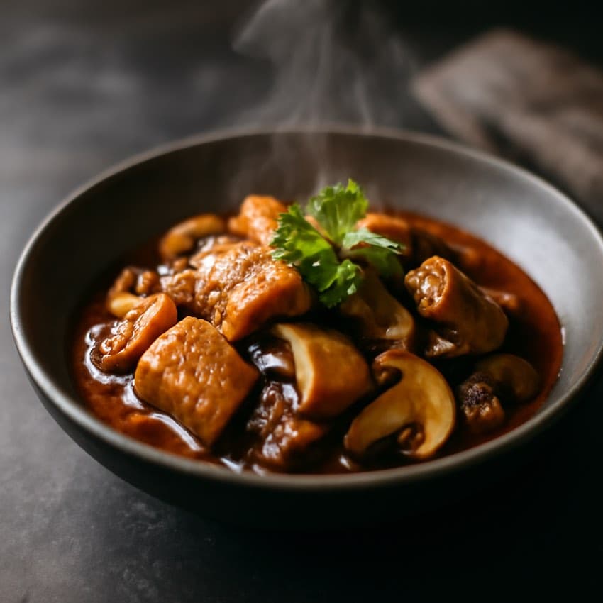 Varkenshaas met champignons