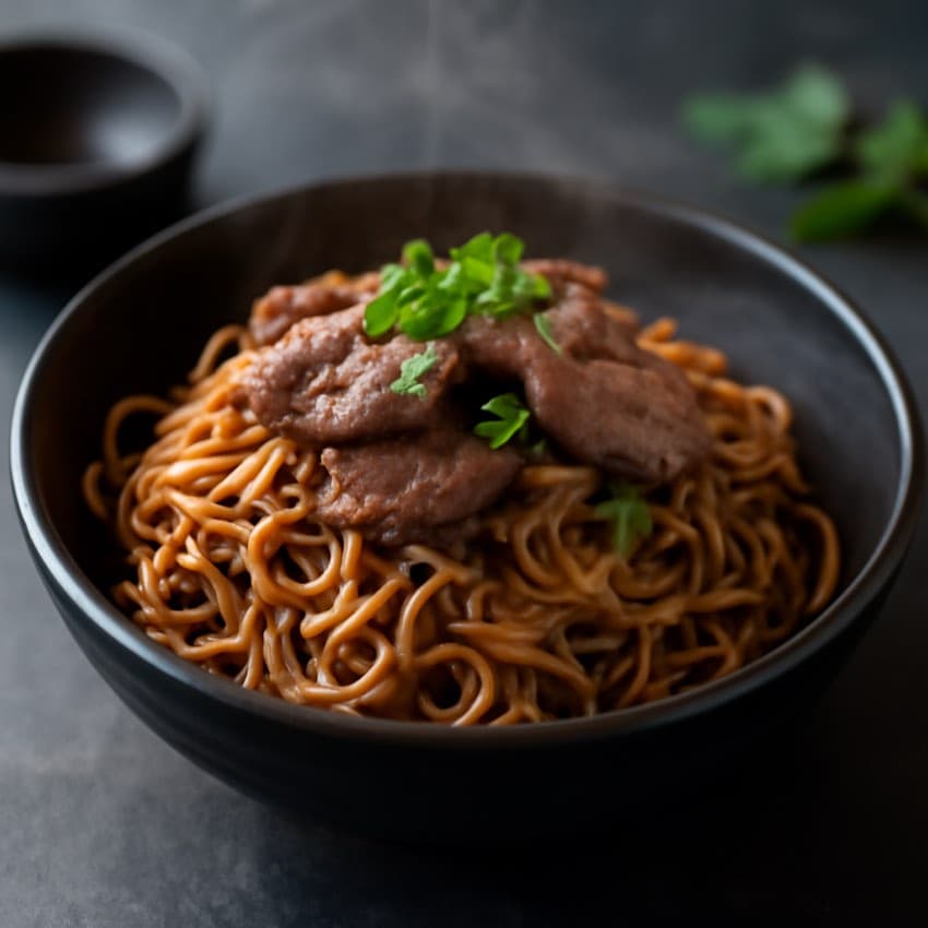 Chinese bami met ossenhaas